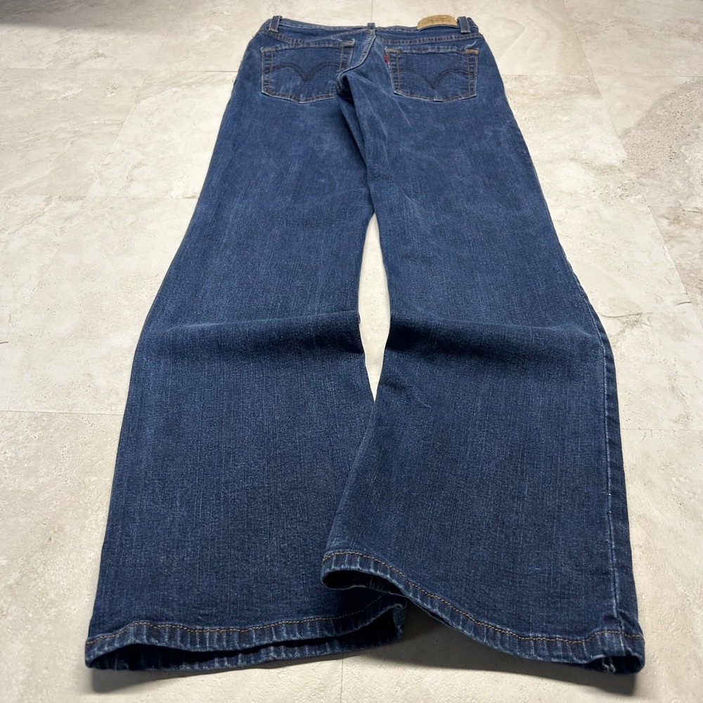Levi's Perfectly Slimming 512 Bootcut Jeans Dark Wash Blue Women's Size 2P
